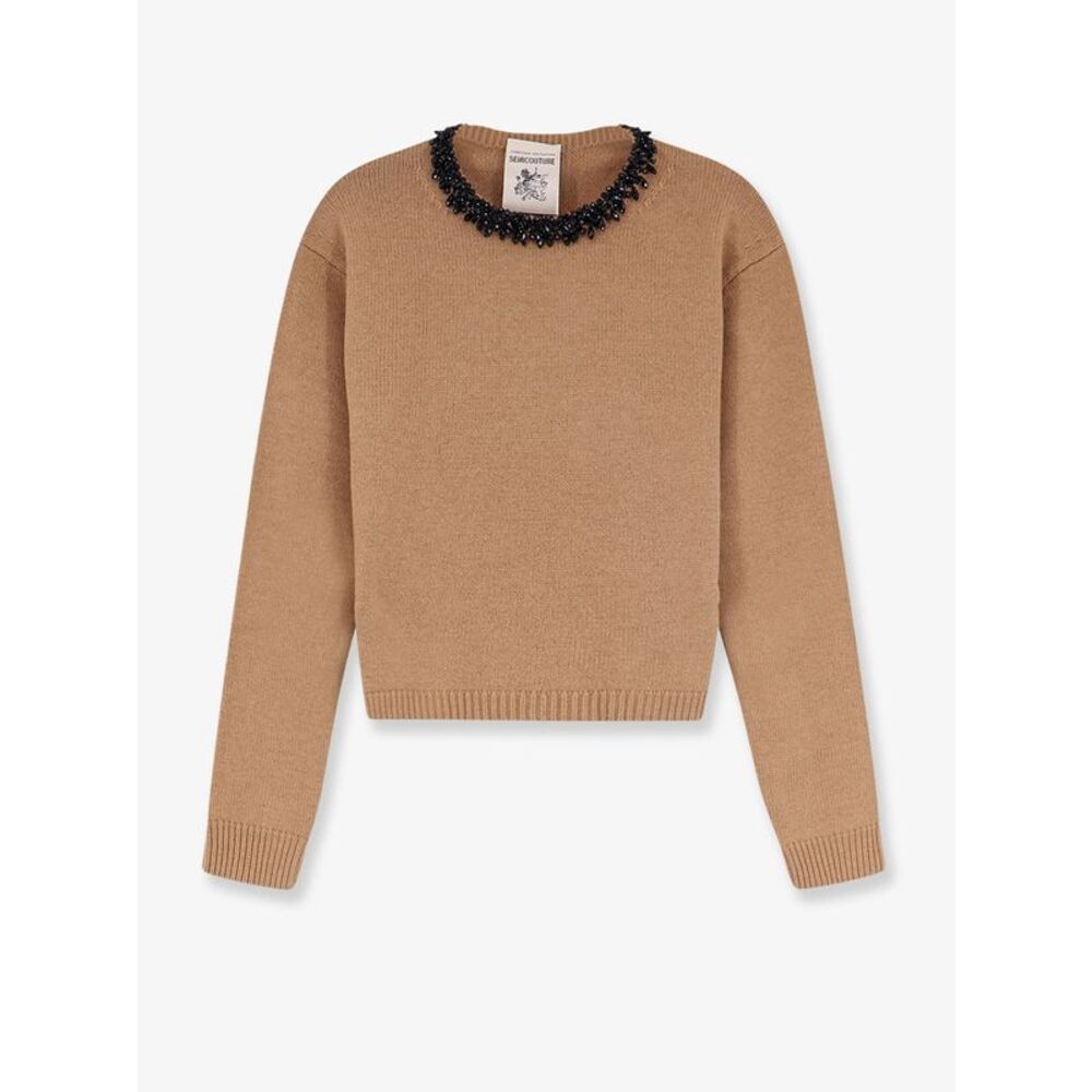 Semicouture Women Wool And Cashmere Blend Sweater